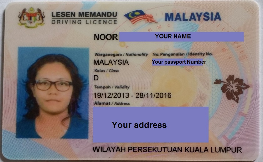 رخصة القيادة في ماليزيا
